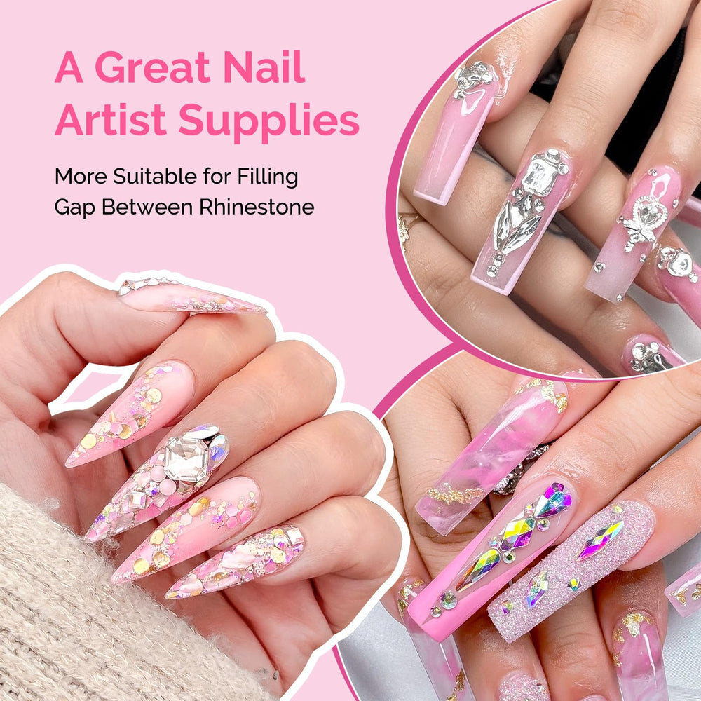 Strass et bijoux sur ongles brillants avec MelodySusie.