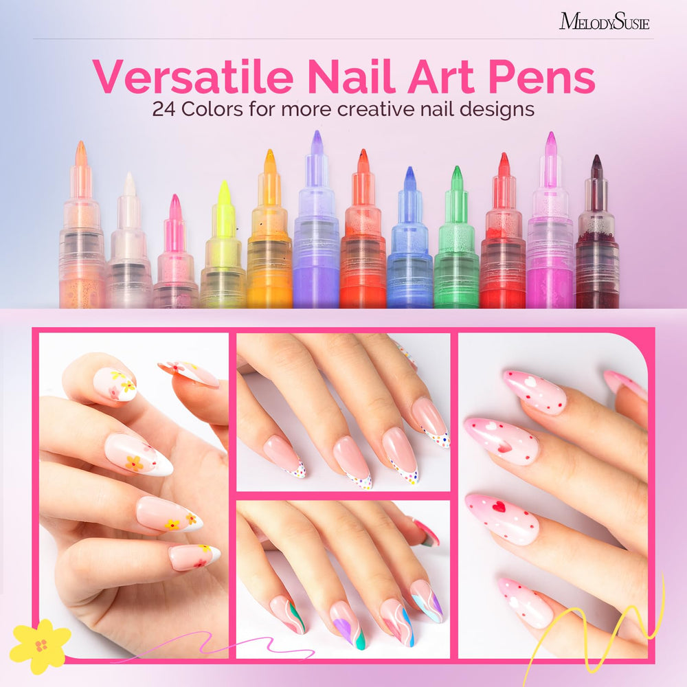 MelodySusie stylo-art-ongles-pointe-0-7mm: tracés fins et précis pour dessins nets.