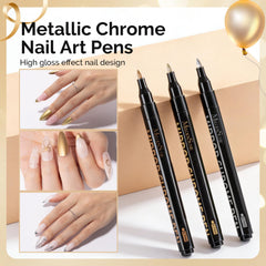 MelodySusie stylo art onglet pointe-fin 0-7mm chrome métallique pour tracés nets.