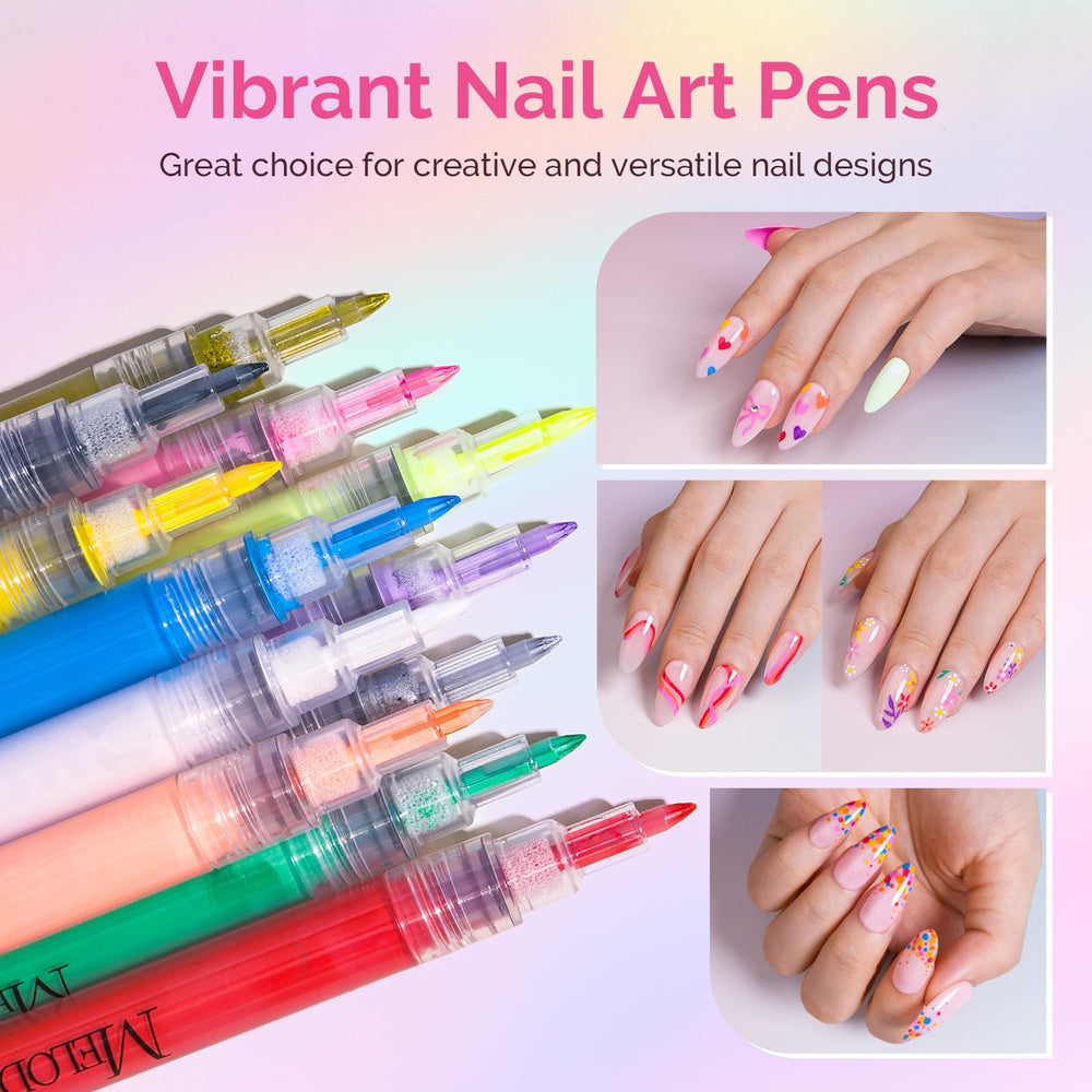 MelodySusie Stylo ongles précision 0,7 mm pour détails fins.