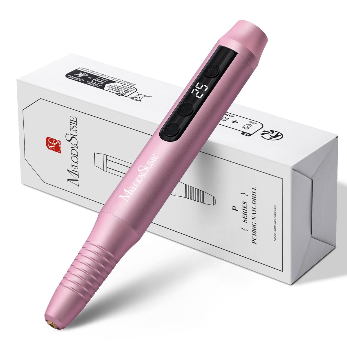 MelodySusie PC180G, stylo-perce-ongles portable sans fil, pratique pour des soins à domicile.