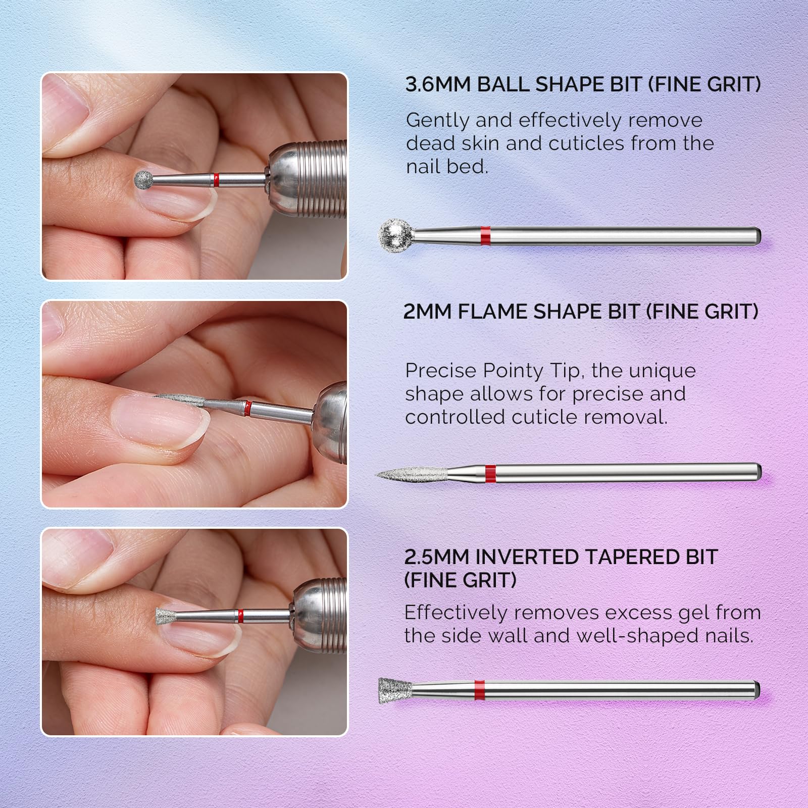 MelodySusie tige 3-32mm diamant adaptée à la plupart des perceuses professionnelles.