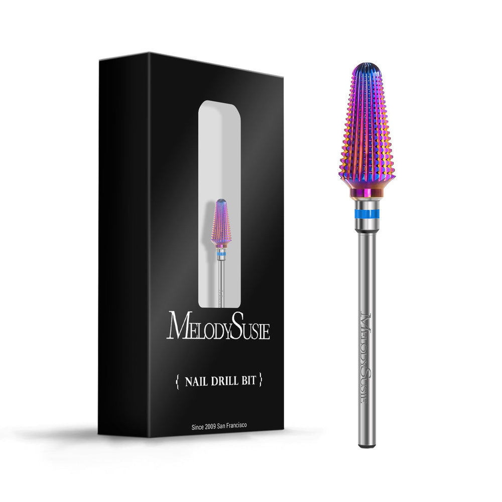 MelodySusie Tornado Fraise carbure à coupe droite, usage professionnel et rapide sur ongles épais