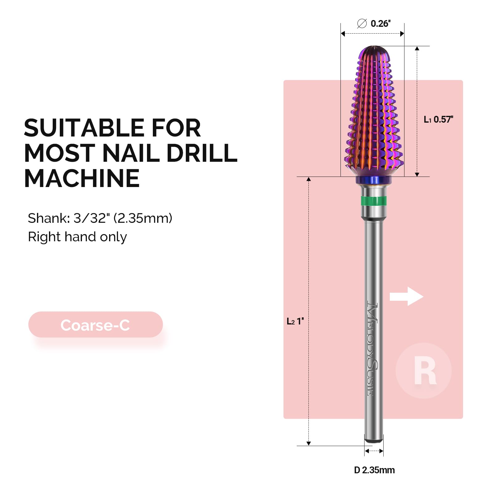 Mèche MelodySusie carbure YG6X professionnelle offre dissipation de chaleur efficace.