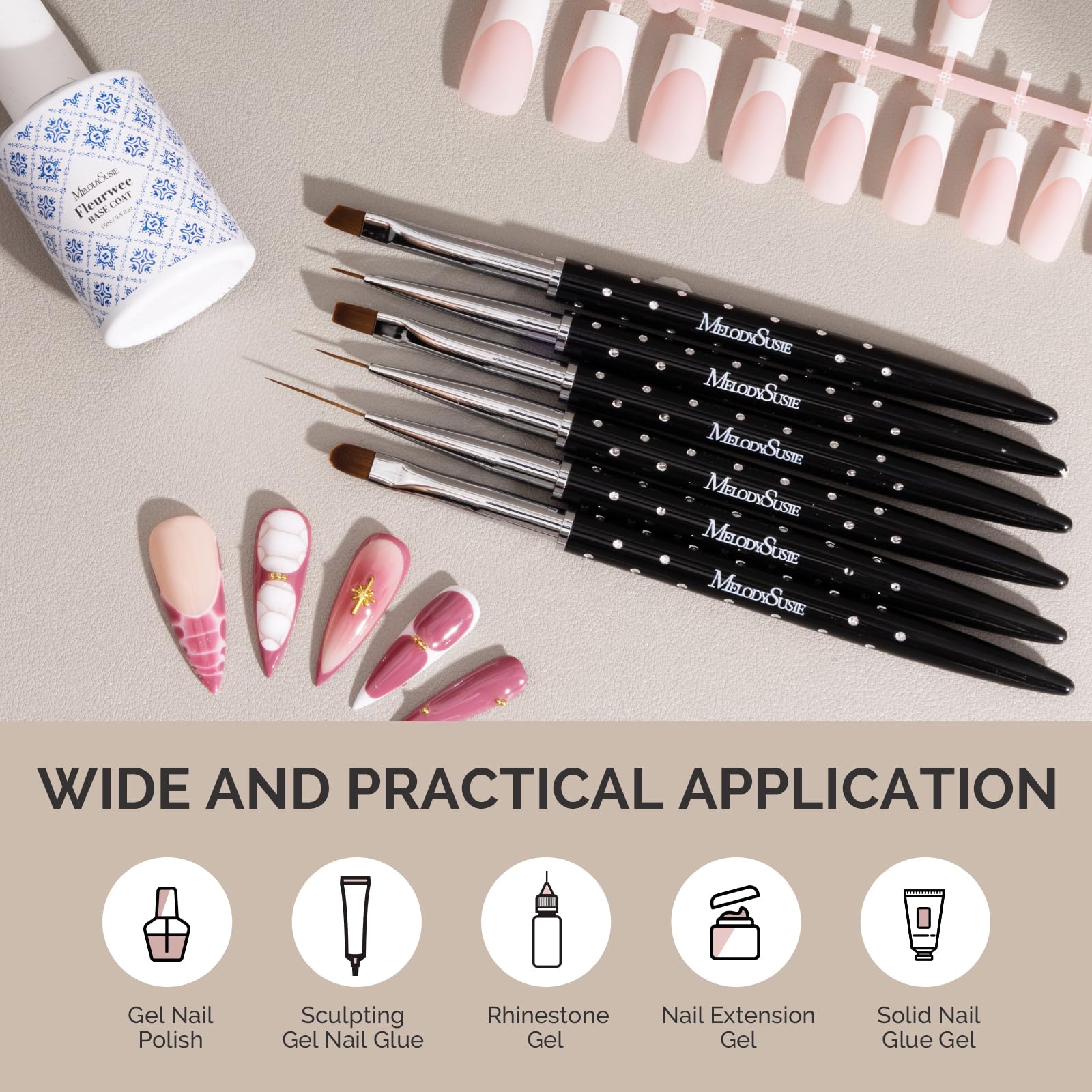 MelodySusie utilisation domestique et salon pour création nail art efficace et agréable