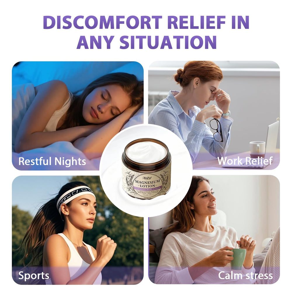 Melopuff Application jambes nuit-relaxation prépare au coucher.