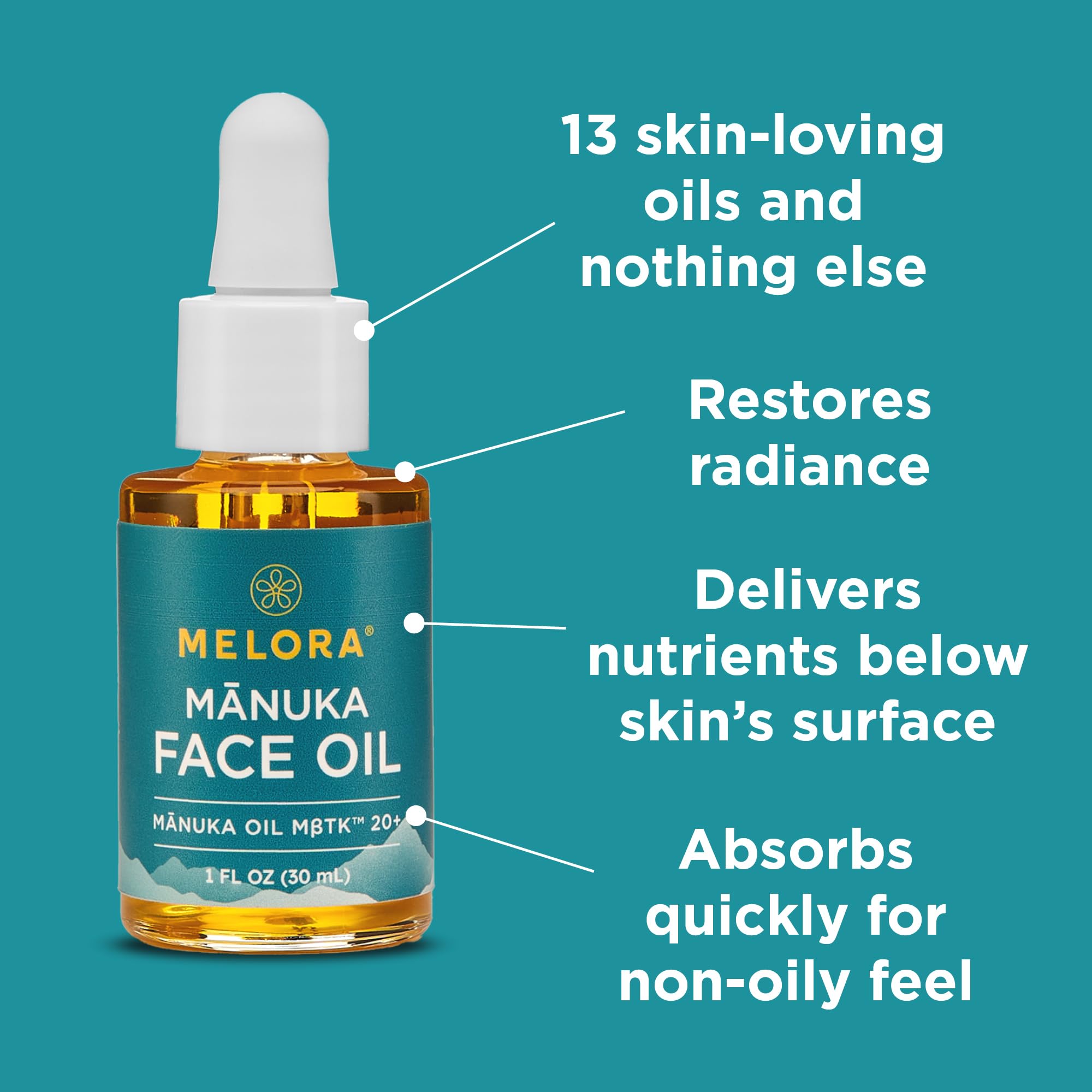 Ingrédients naturels MELORA Manuka soutenant le microbiome cutané
