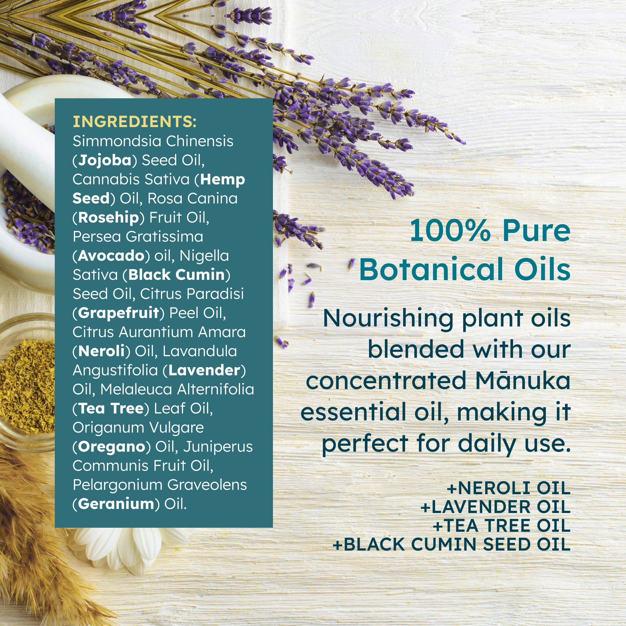 Usage quotidien MELORA Manuka pour peau confortable