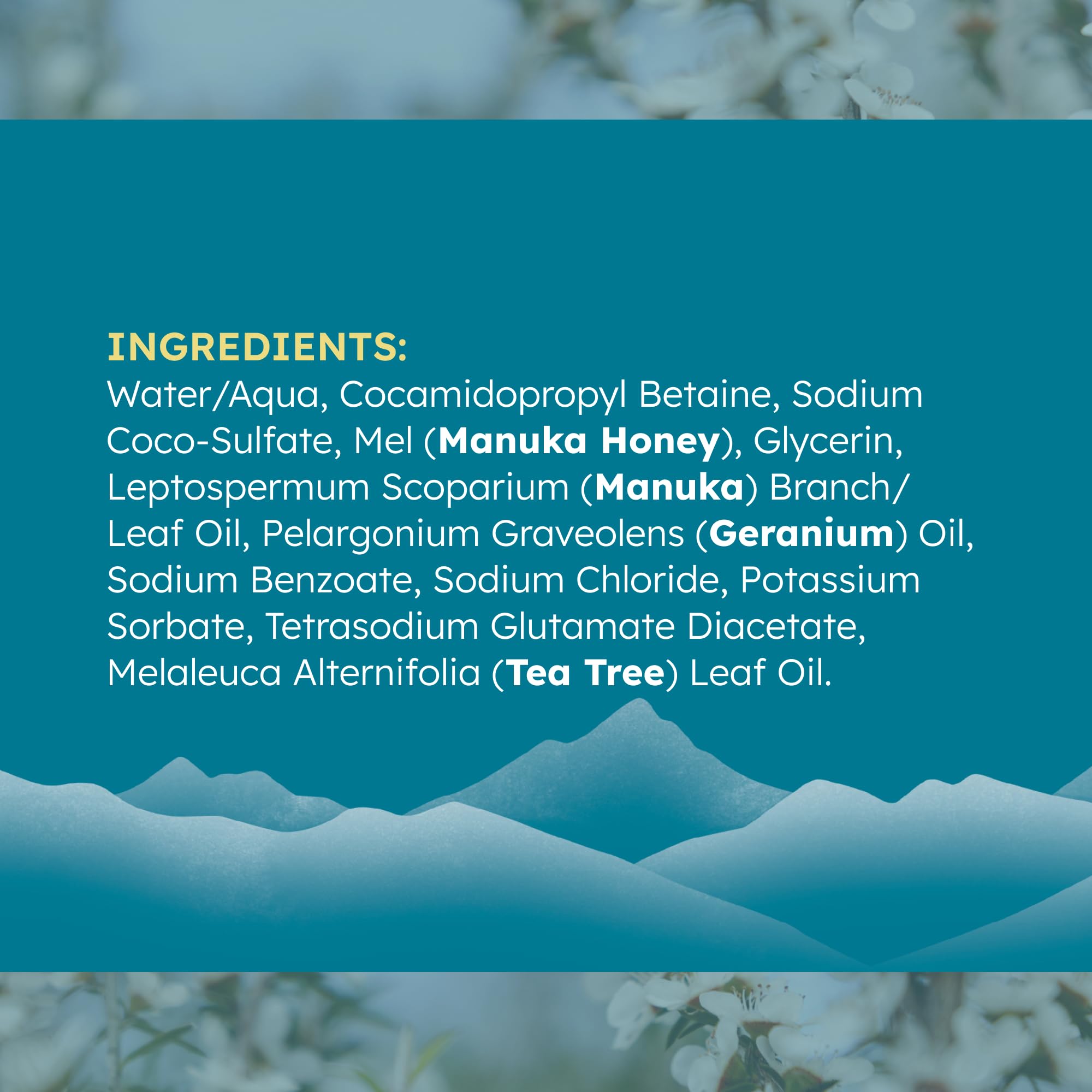 MELORA Manuka Miel - nettoyant quotidien qui procure douceur et confort.
