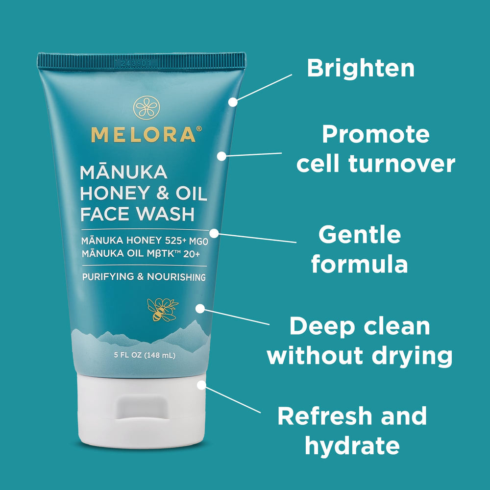 MELORA Manuka Miel - huile naturelle pour visage, infusée et apaisante.