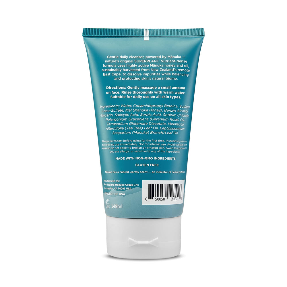 MELORA Manuka Miel - mousse nettoyante visage purifiante sans dessécher.