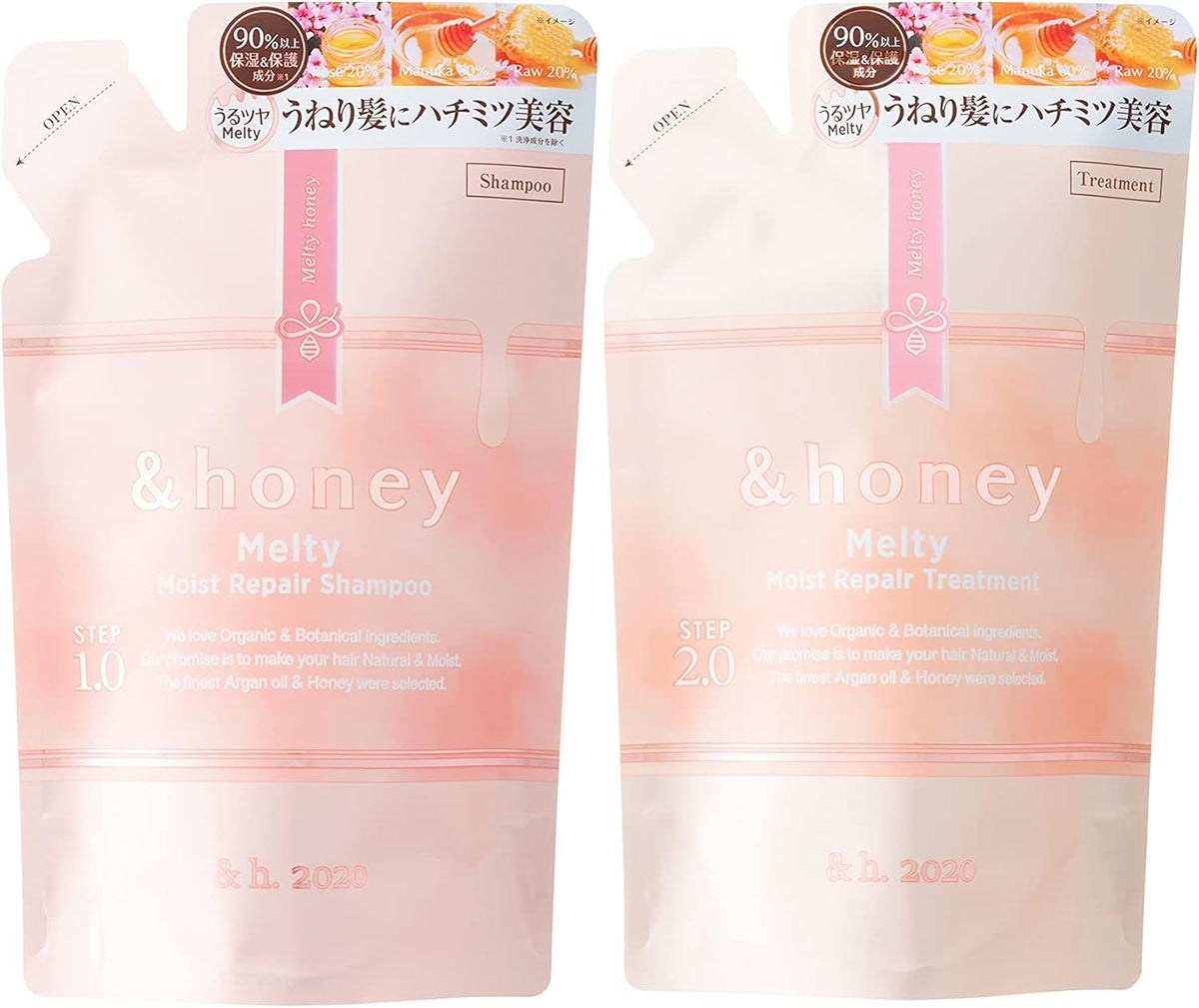 Melty-Moist Shampoing, flacon: hydratation en profondeur pour cheveux bouclés.