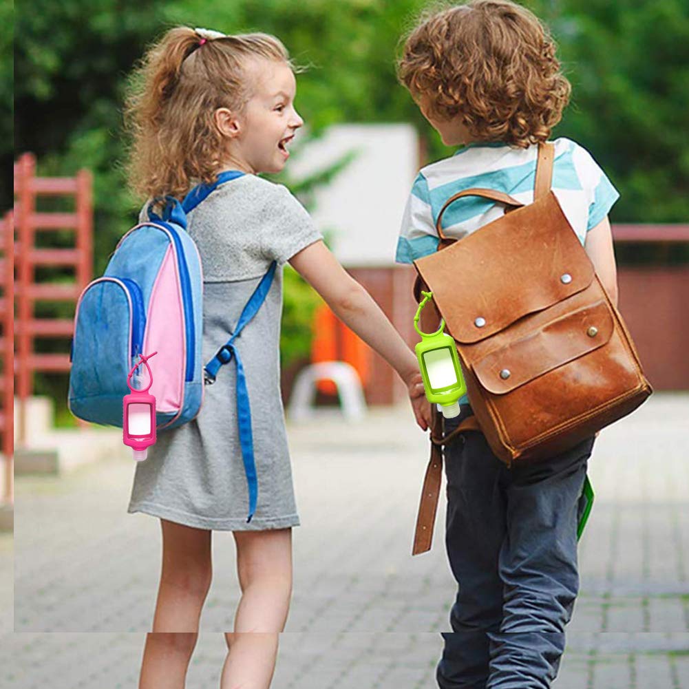 MEMOVAN bouteille avec attache-clé en silicone, idéal pour sac et poche.
