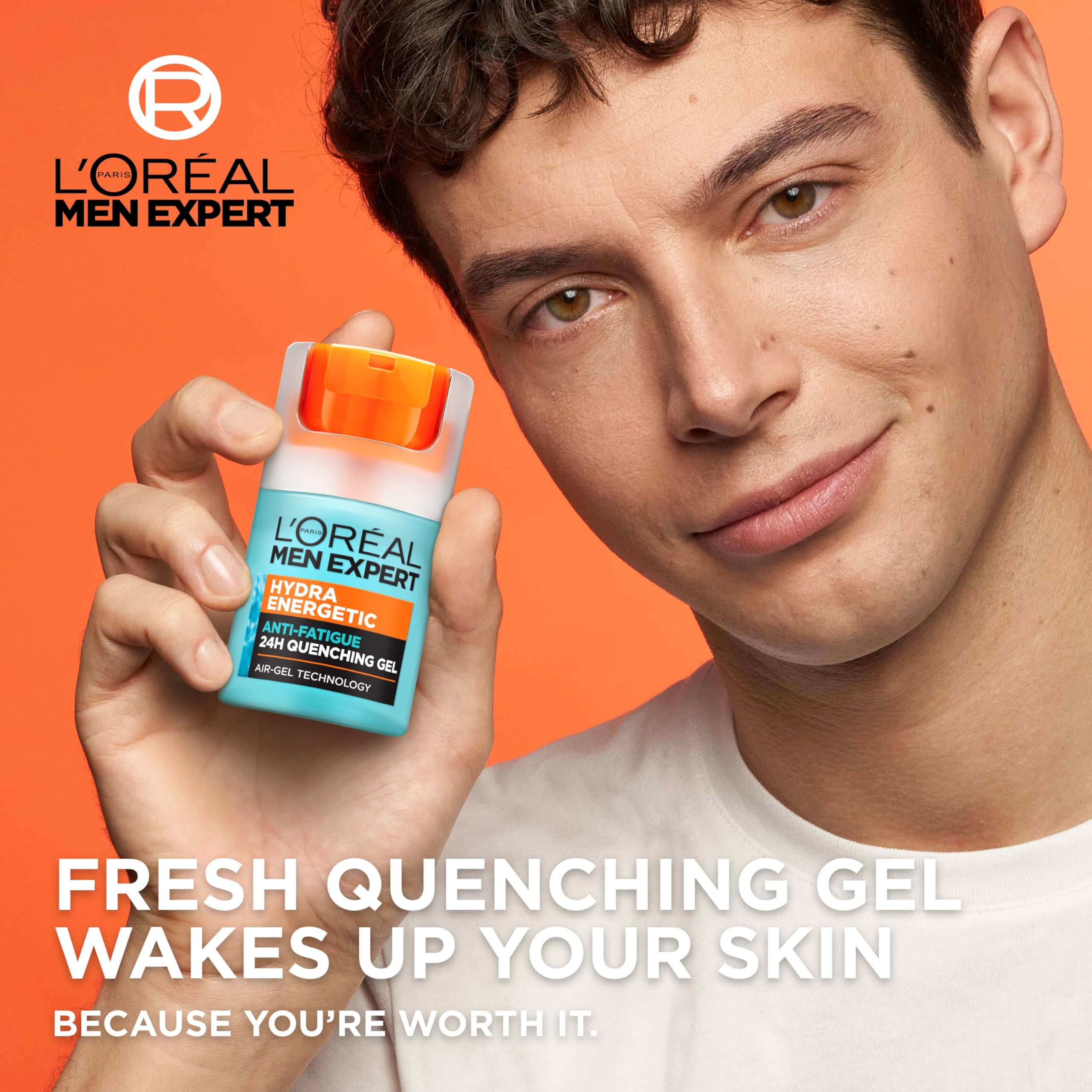 MEN EXPERT - Texture gel frais en gros plan, effet rafraîchissant