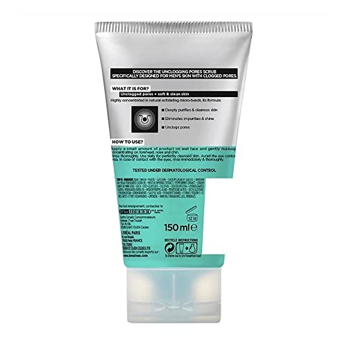 MEN EXPERT gel exfoliant visage Hydra Énergétique procure fraîcheur et netteté.