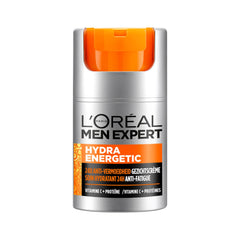Men Expert Hydra Energetic: flacon lotion visage prêt à hydrater durablement.