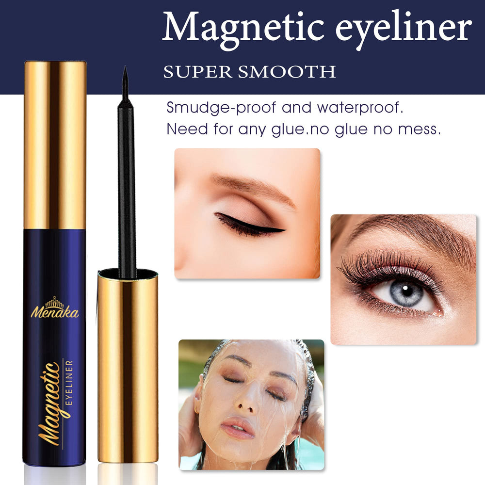 Menaka liner magnétique à 4 tubes offre une tenue sans colle