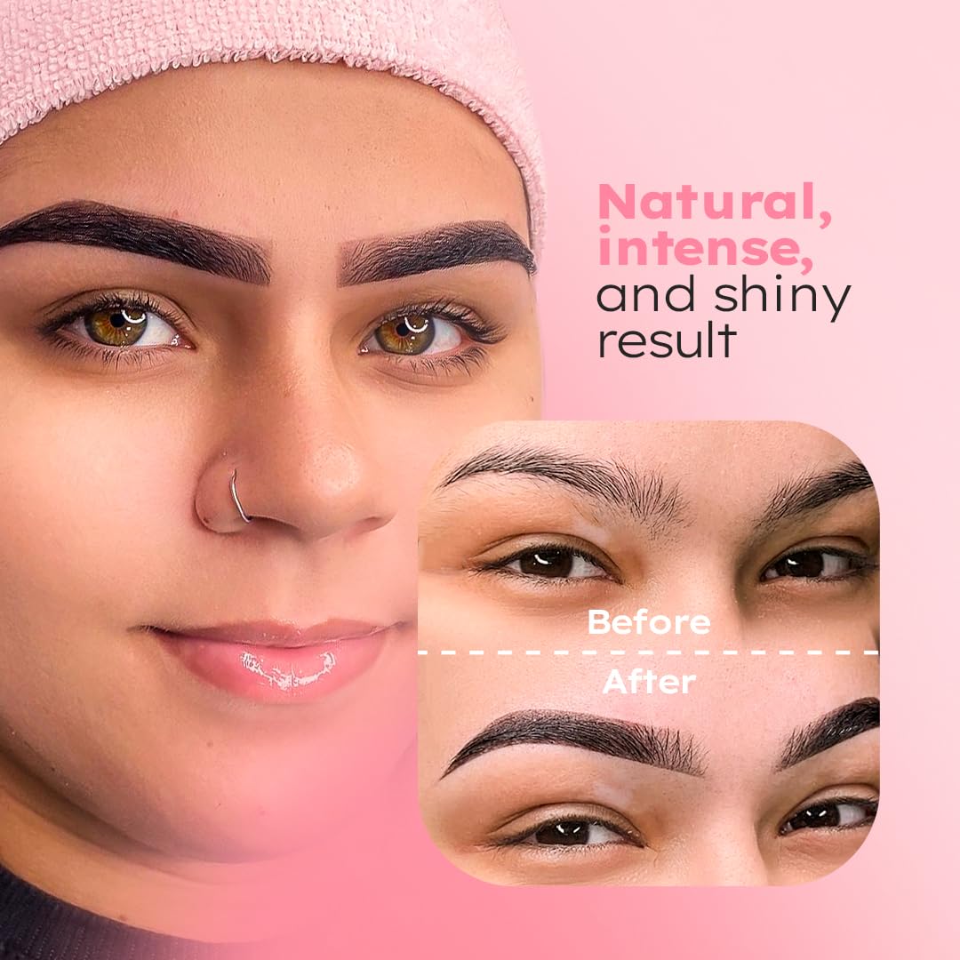 Menela avant-après sourcils illustre le rendu potentiel.