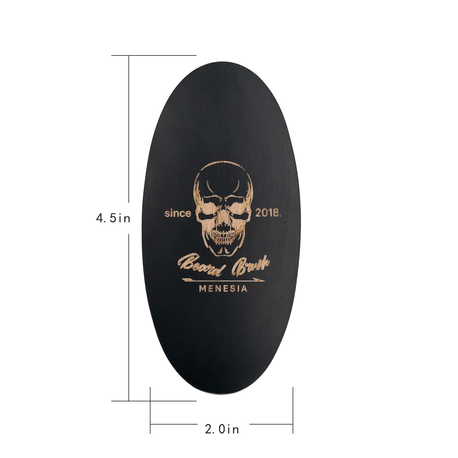 Brosse Menesia barbe compacte voyage facile à glisser.