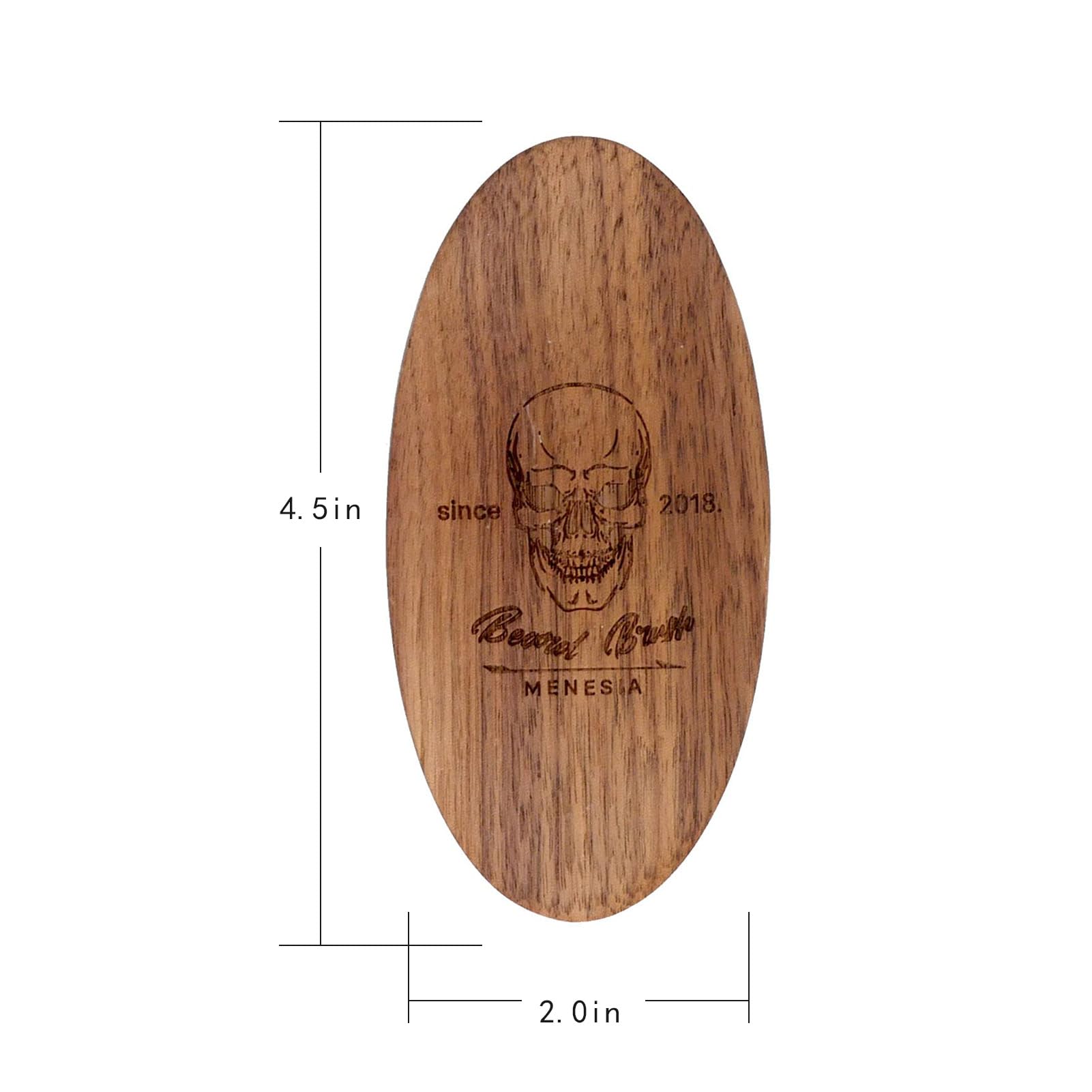 Détails des poils de sanglier et du bois de noyer, brosse compacte.