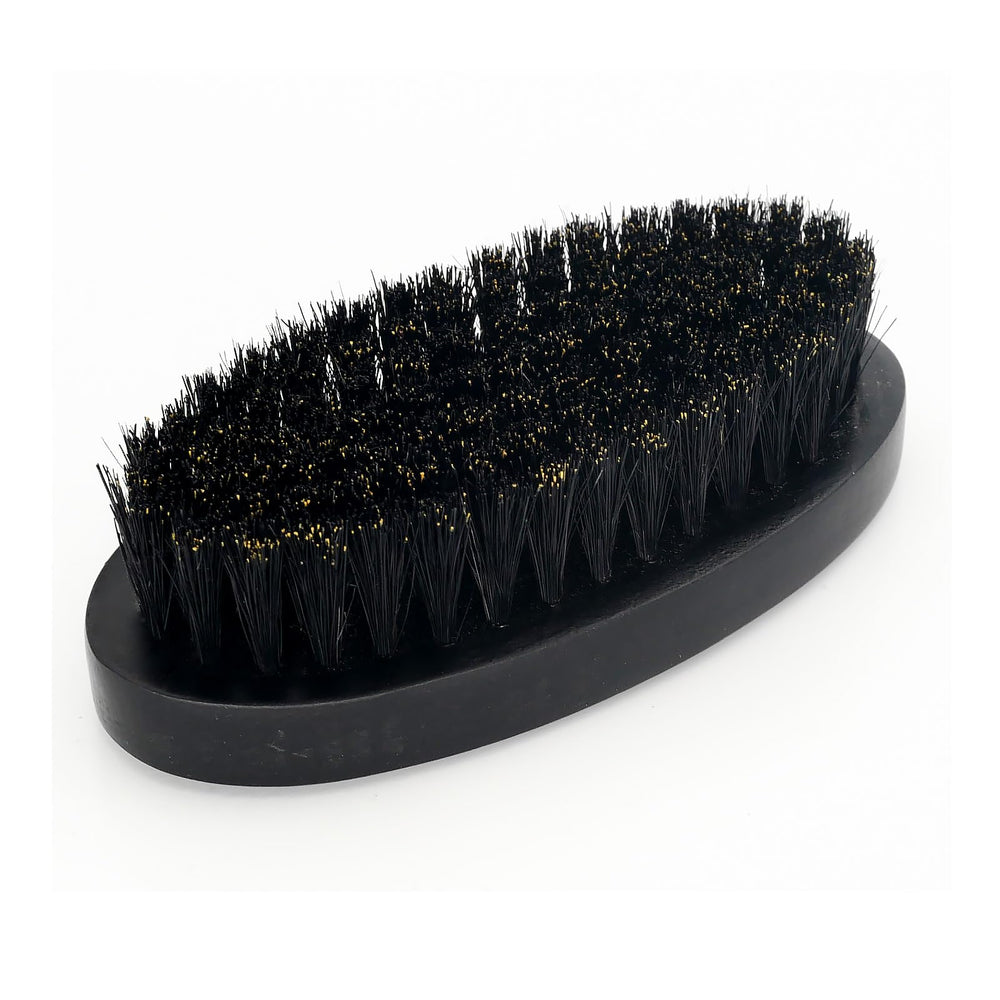Brosse Menesia barbe, manche bois noir ergonomique pour une prise en main.
