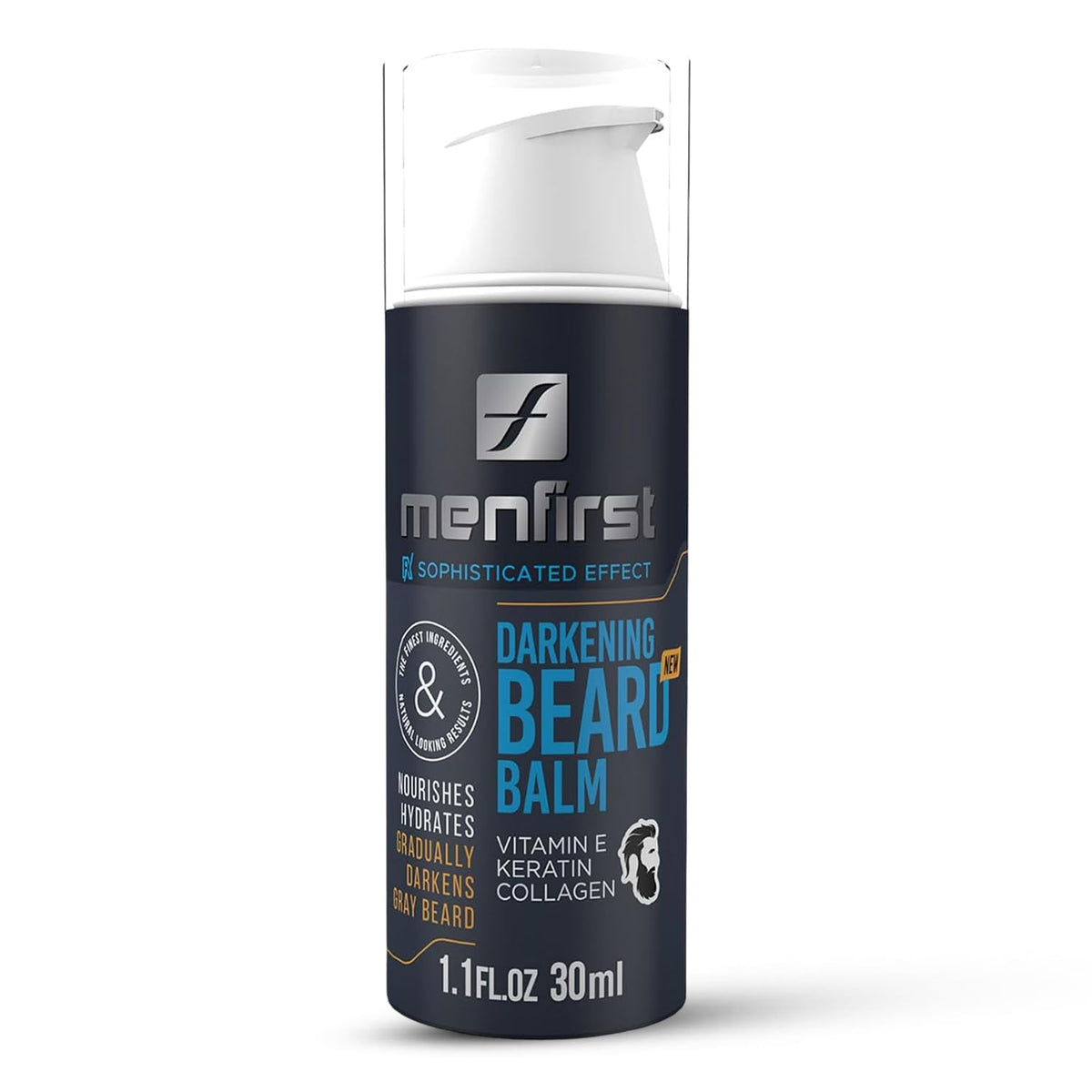 MENFIRST baume barbe pompe precision: application propre et mesurée.