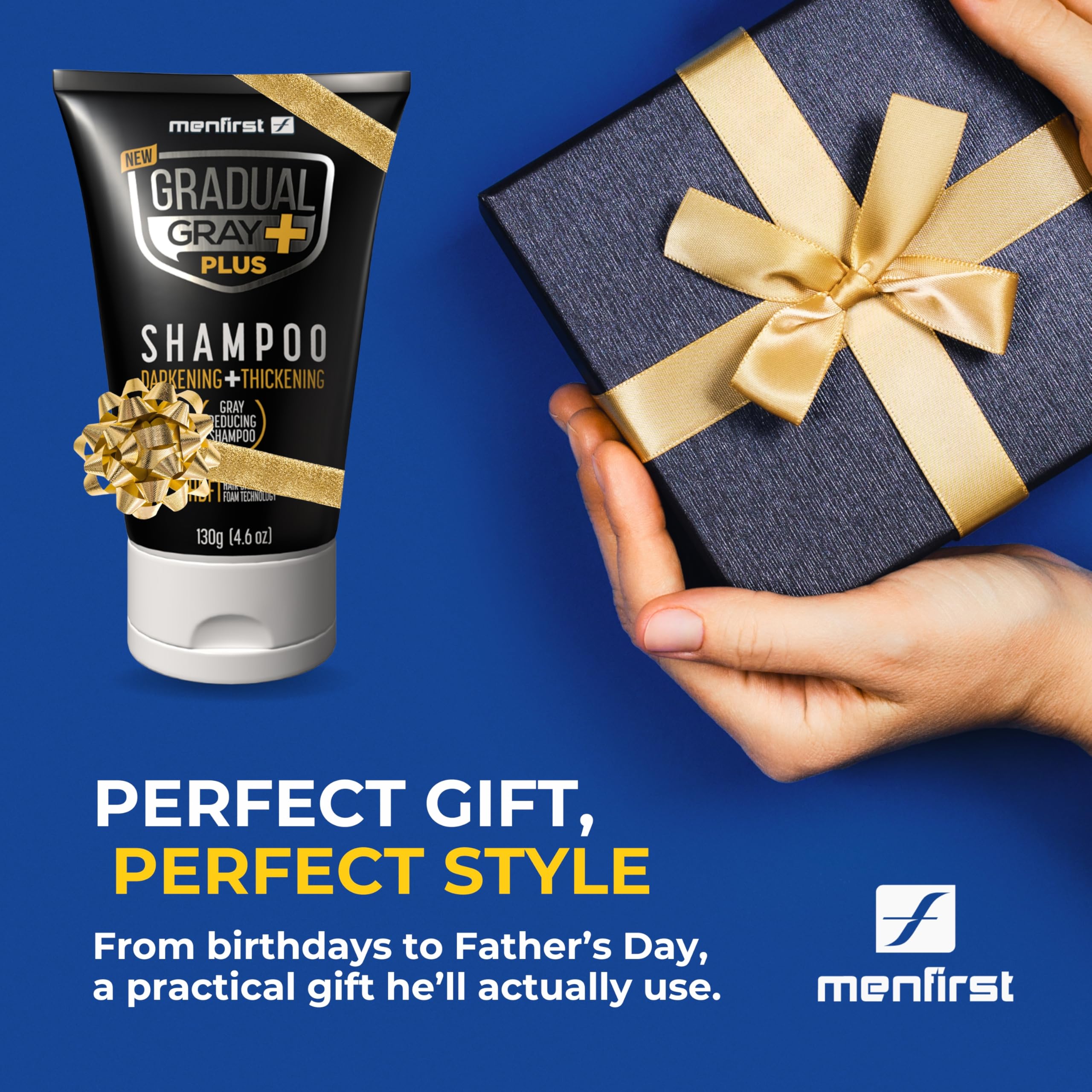 MENFIRST Gradual Gray Plus supports daily grooming routines on the go