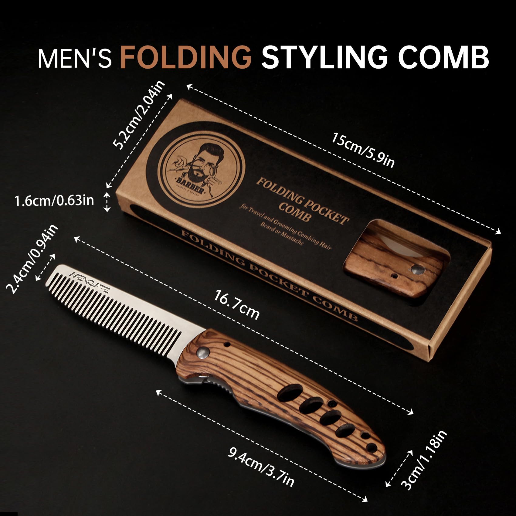 MenGate design robuste et raffiné alliant métal et bois.