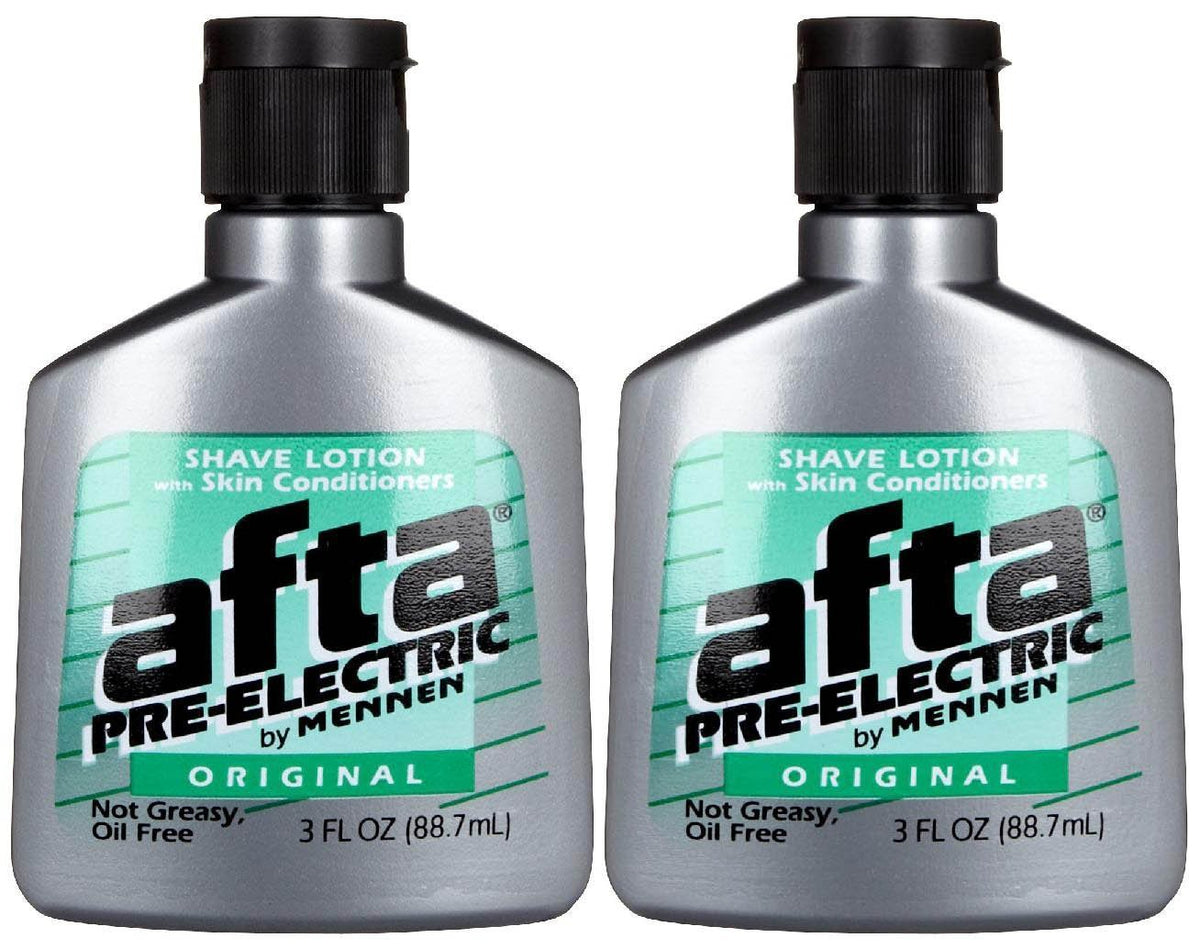 Mennen AFTA, lotion pré-rasage électrique, prête la peau et adoucit les poils pour un rasage plus doux