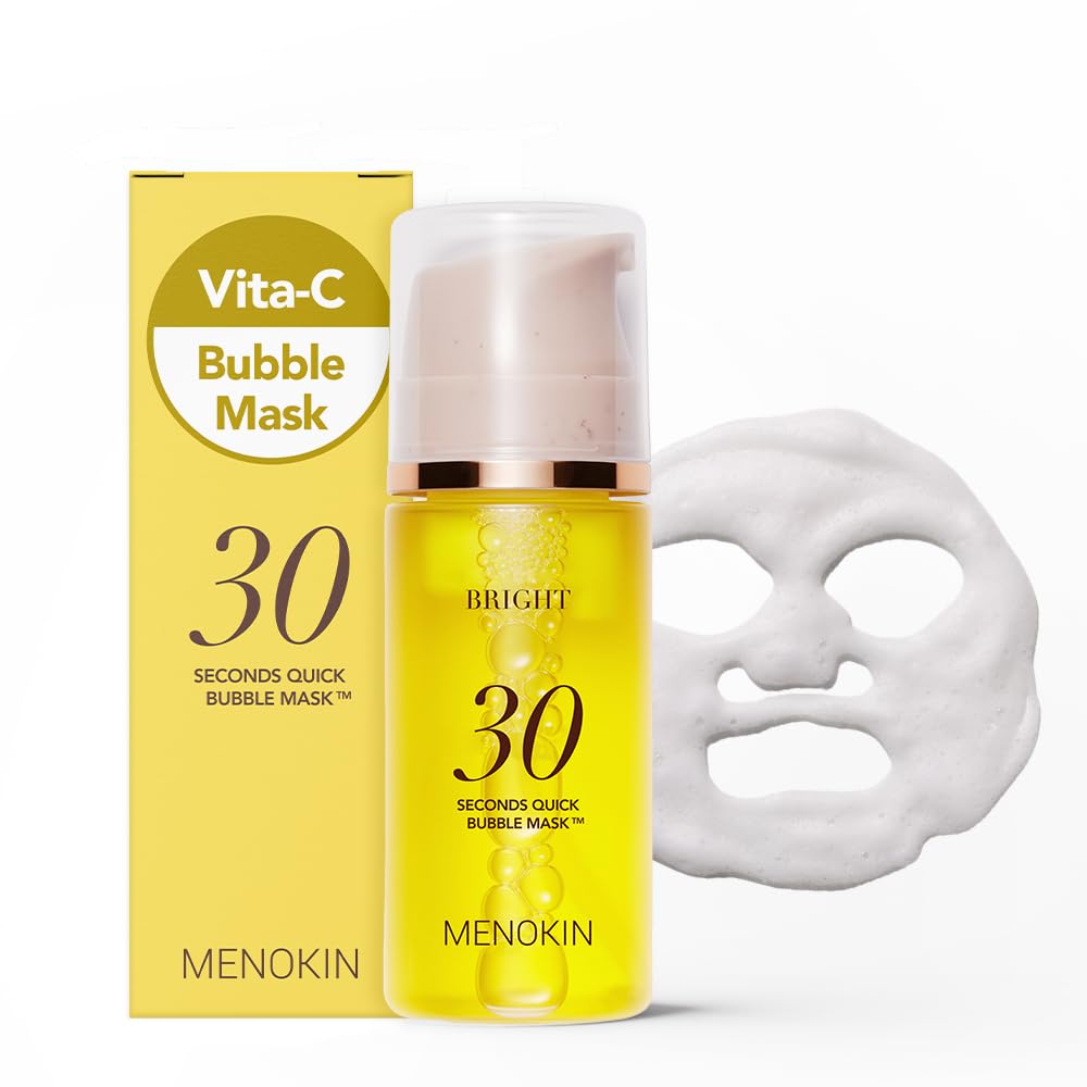 MENOKIN masque bulle rapide en emballage prêt pour routine express d'hydratation