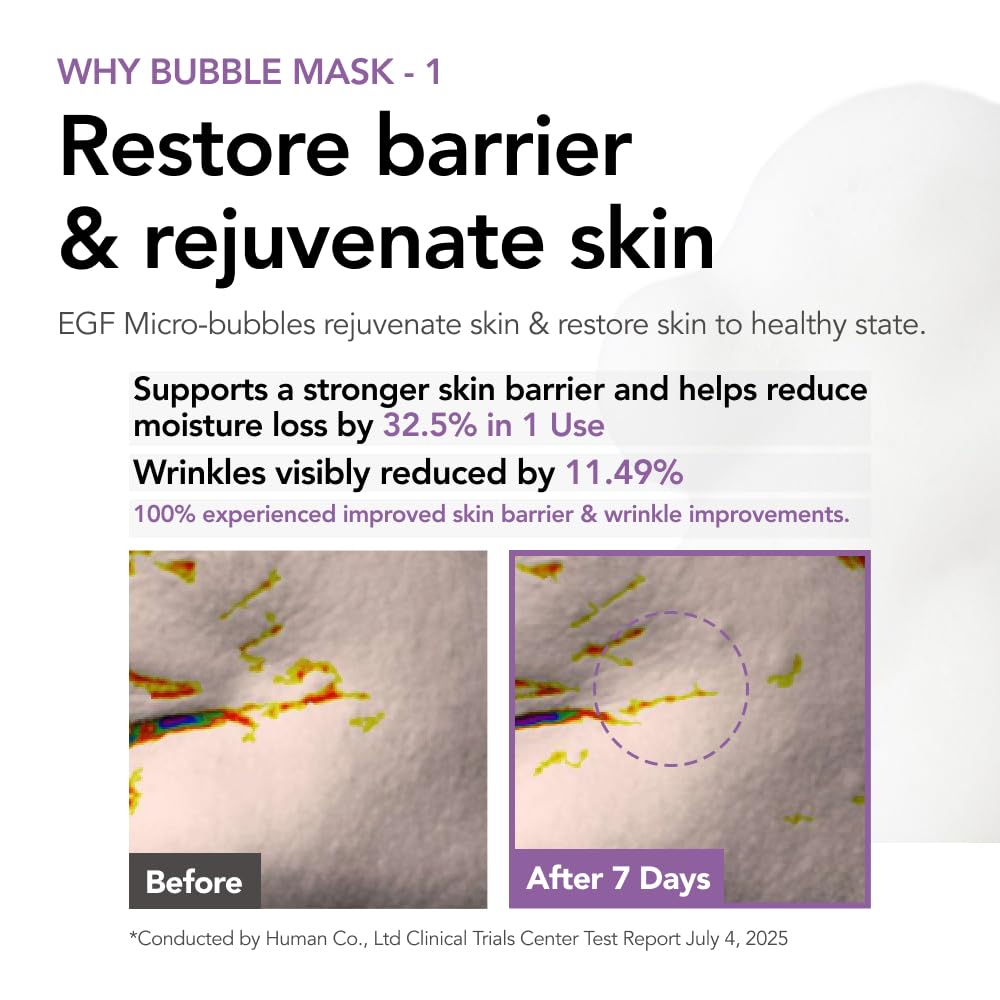MENOKIN Masque Bulles 30 Secondes — application facile en quelques gestes