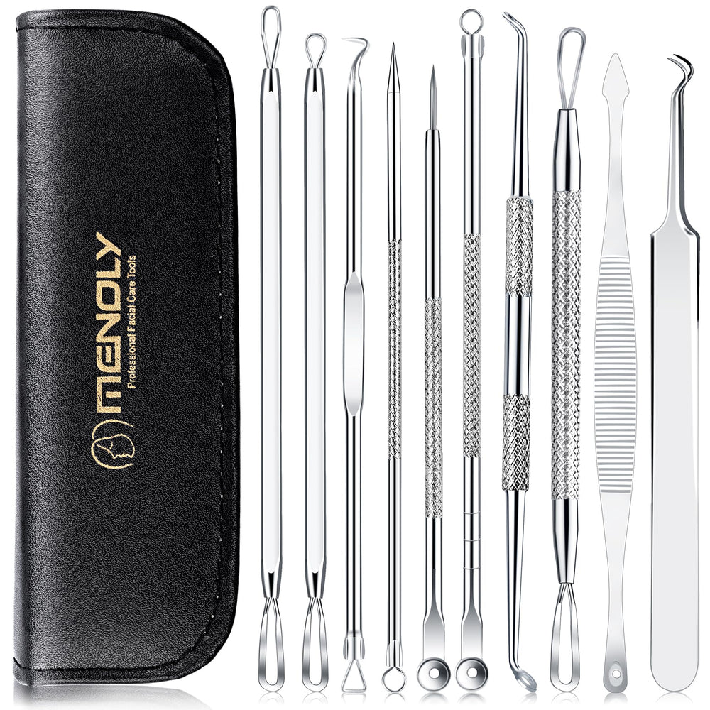 MENOLY kit d’extracteurs pour points noirs – extraction précise et hygiénique.