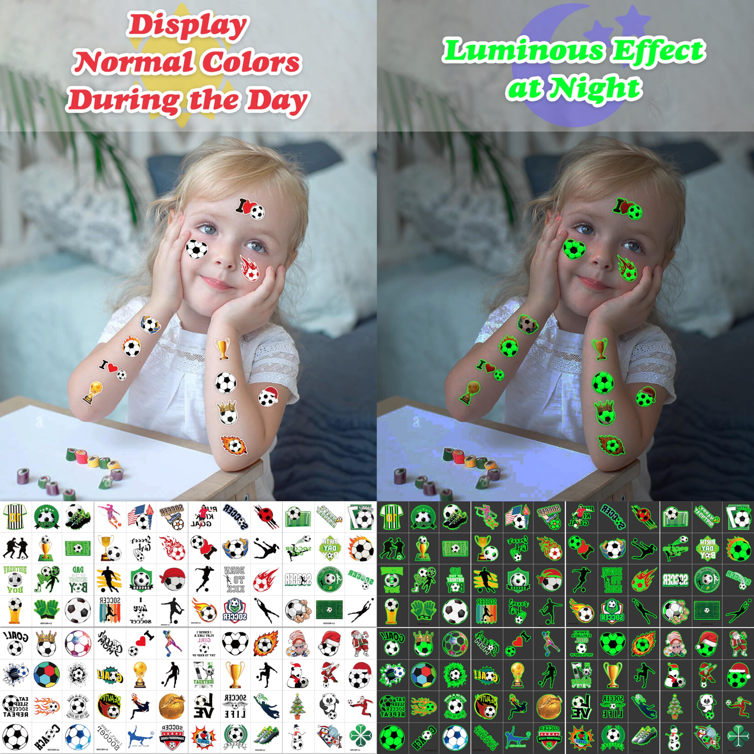Tatouages MeoIsDaBest trophes lumineux pour récompenses scolaires et fêtes