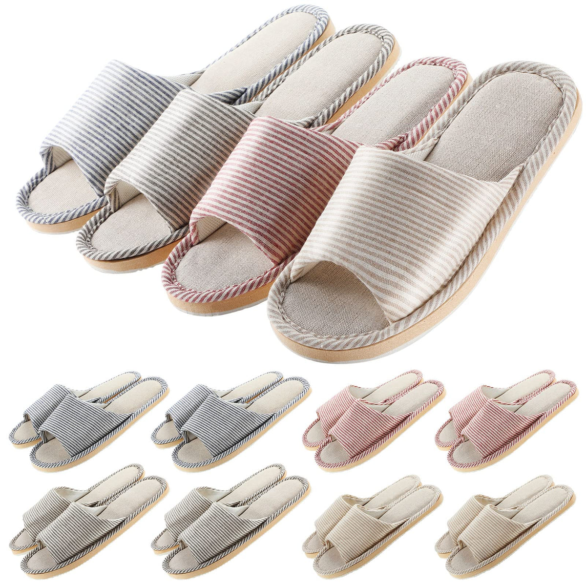 Chaussons Mepase pour invités, bout ouvert, confort immédiat.