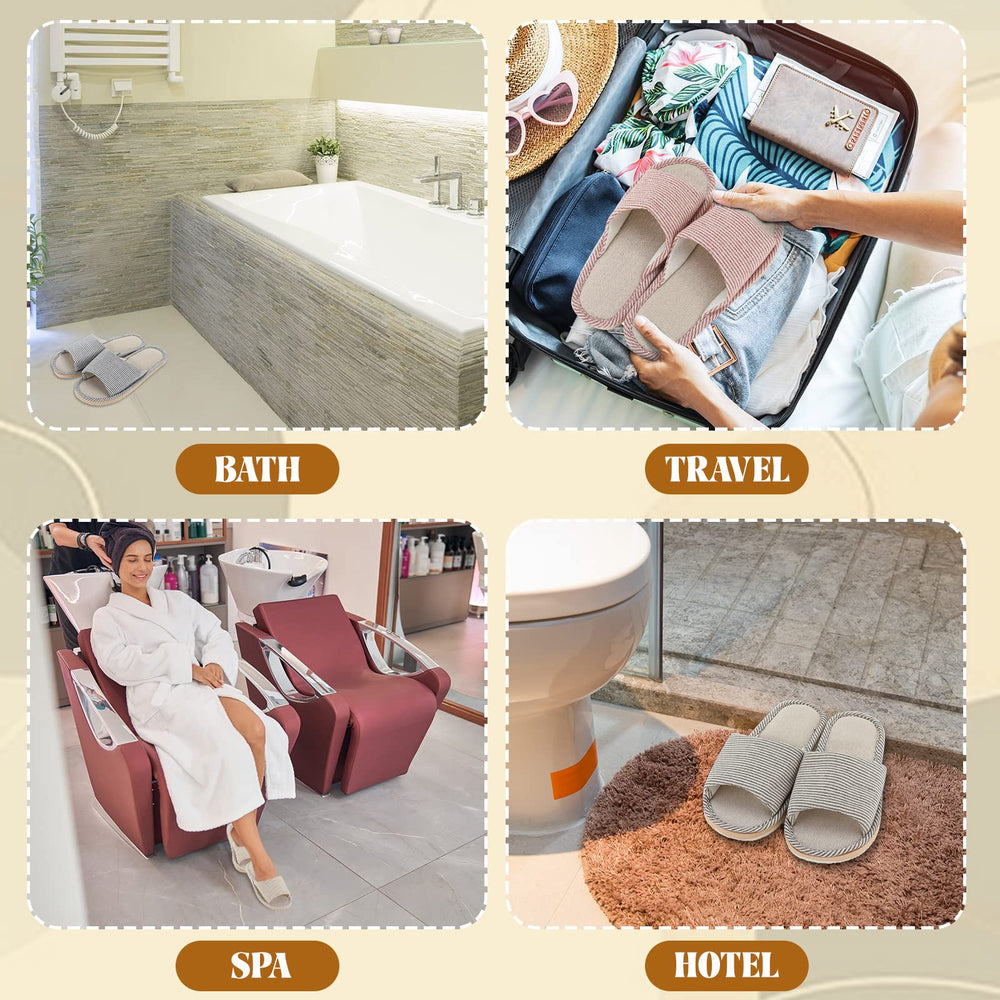 Utilisation des chaussons Mepase à la maison, hôtel ou voyage.