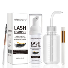 Mererke_Pretty nettoyant-cils-extensions-50ml: prépare les cils pour une adhérence potentielle.