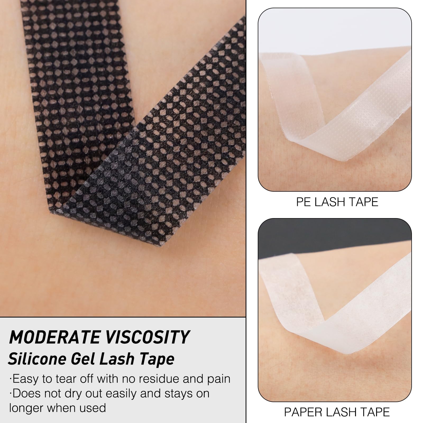 MERETON lash-tape sans résidu pour peau sensible et usage délicat