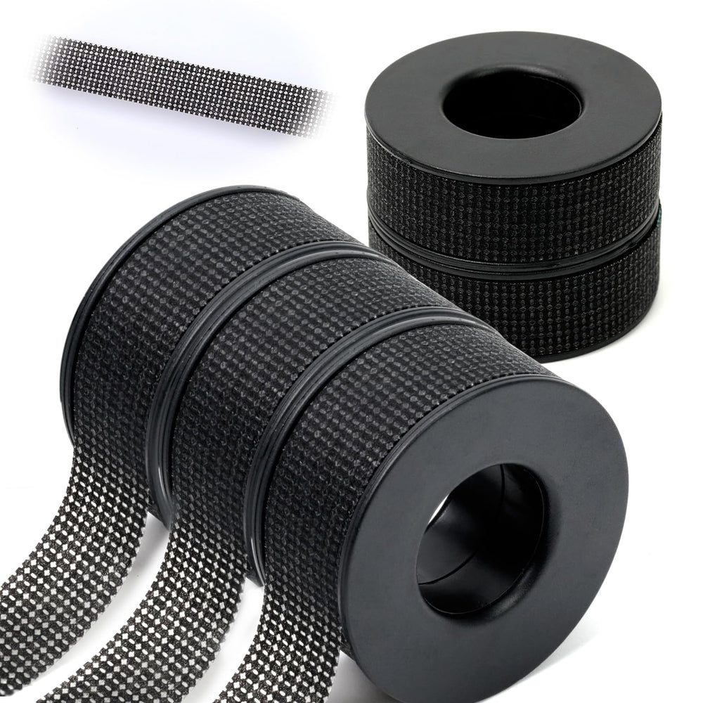 MERETON lash-tape silicone 1x4yd noir, adhérence sans résidu pour extensions