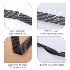 MERETON tape-cils ext silicone respirant 5 rouleaux, application confortable
