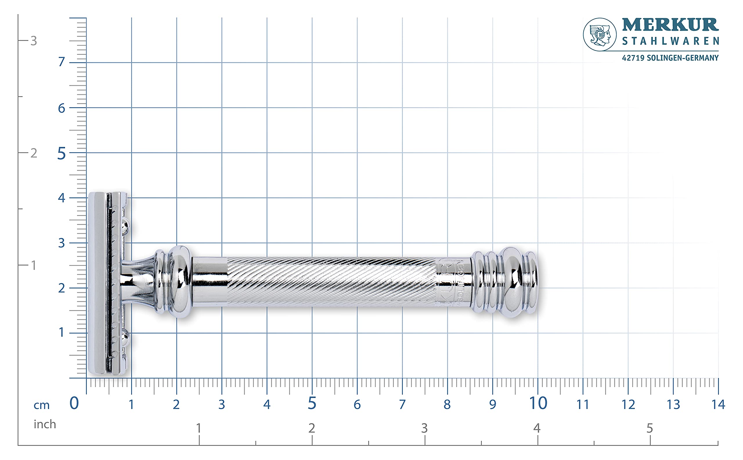 MERKUR 38C compatible lame double standard pour un rasage économique et pratique.
