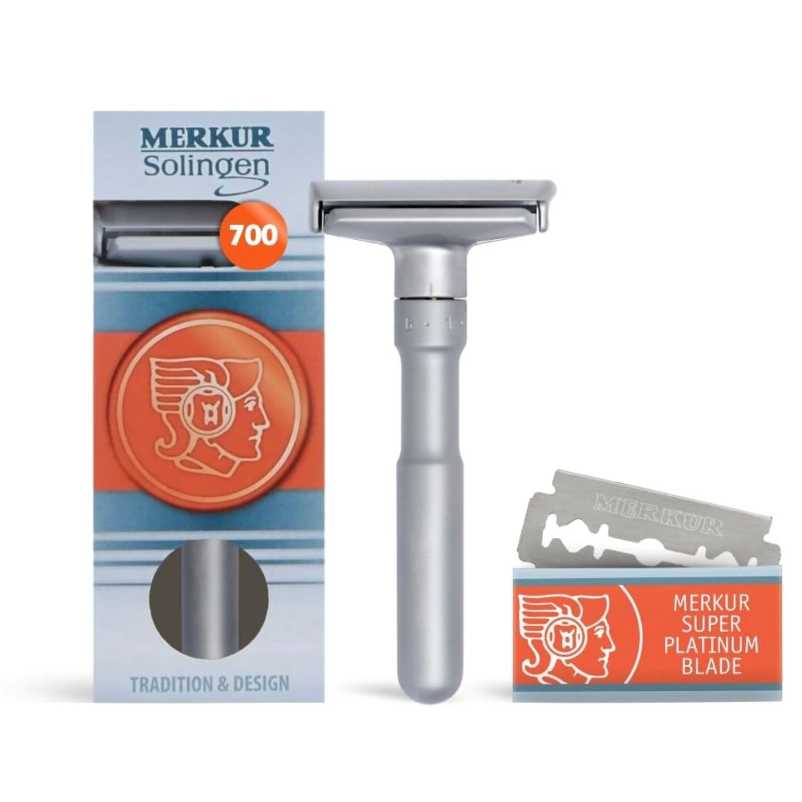 MERKUR FUTUR 700 cap-snap-design : chargement rapide et fixation sûre de la lame.