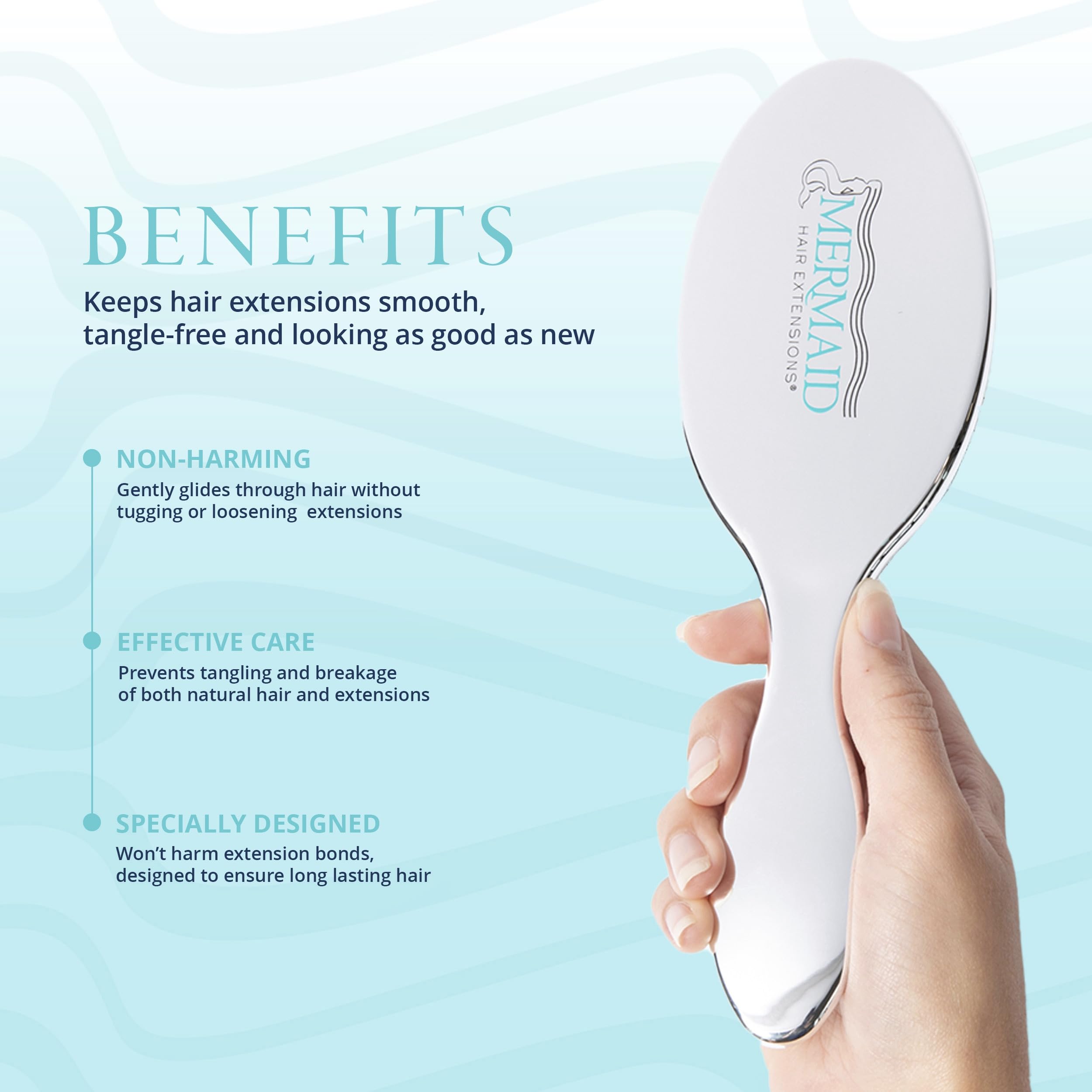 Mermaid Extension Care fini lisse et brillance naturelle sur toutes les longueurs.