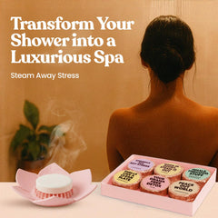 MESMOS eucalyptus-menthol-clear-headed shower steamer for clarity and focus.