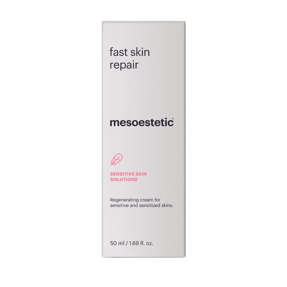 Mesoestetic crème apaisante, texture calmante et réconfortante après procédure.