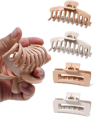 Clip Mesovor carré en silicone, prise douce et sans traction sur les cheveux