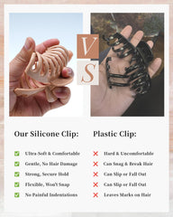 Clip Mesovor pour coiffure haute, fixation stable et sans effort