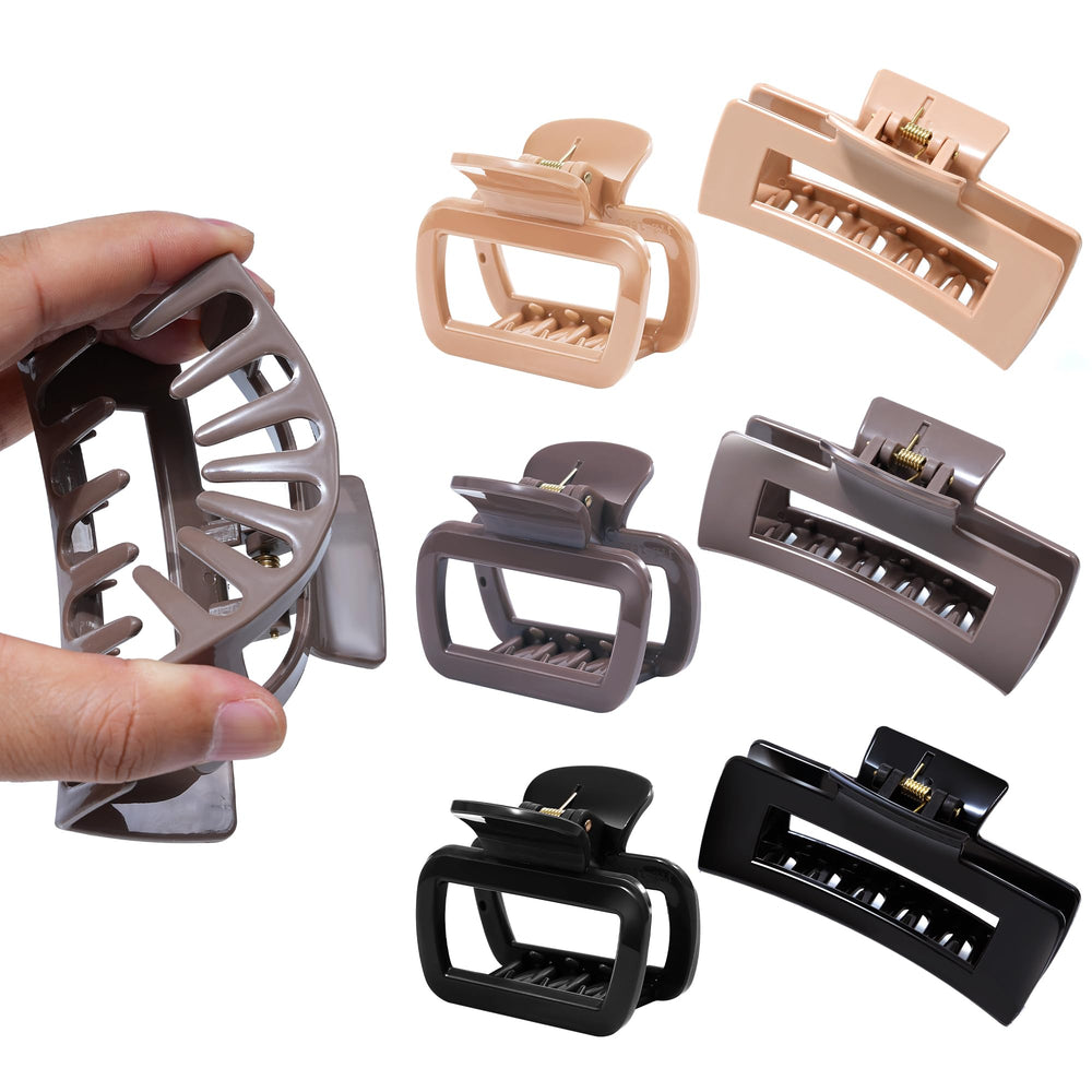 Mesovor clip cheveux silicone rectangulaire petit, maintien doux sans tiraillement.