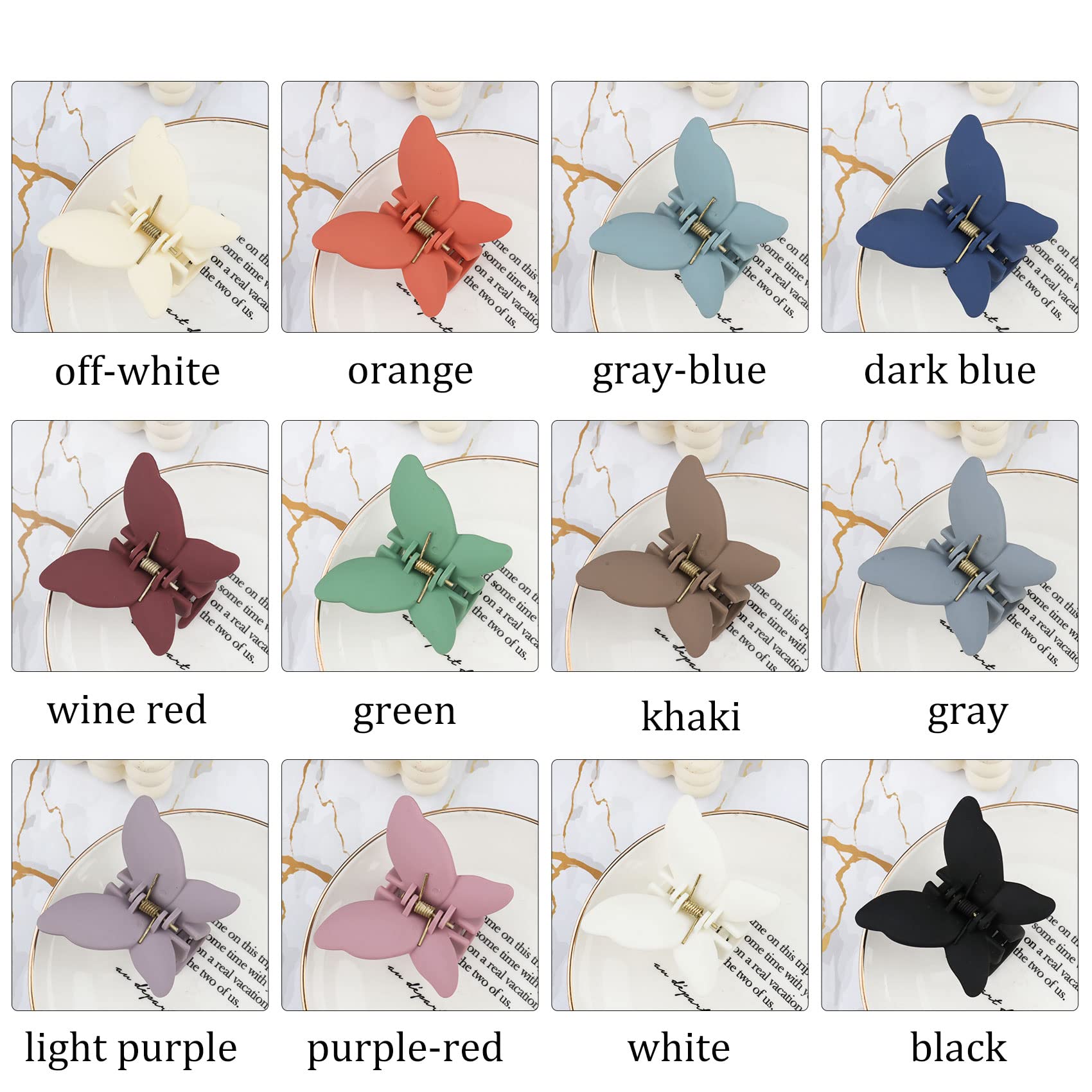 Disponible en douze coloris, pince papillon Messen pour tous styles.