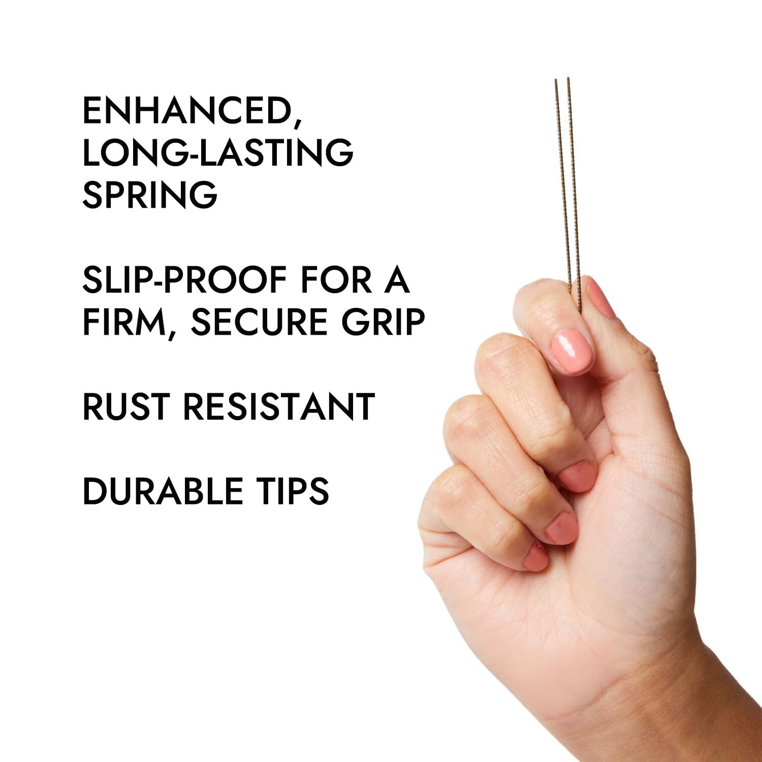MetaGrip epingles bronze invisibles pour un look naturel.