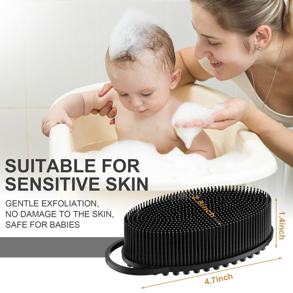 Metene brosse silicone douce pour peau sensible.